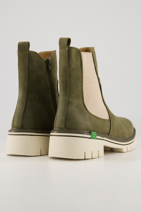 Chelesa-Boots, Jana Shoes, vegan, Veloursoptik, Weite G