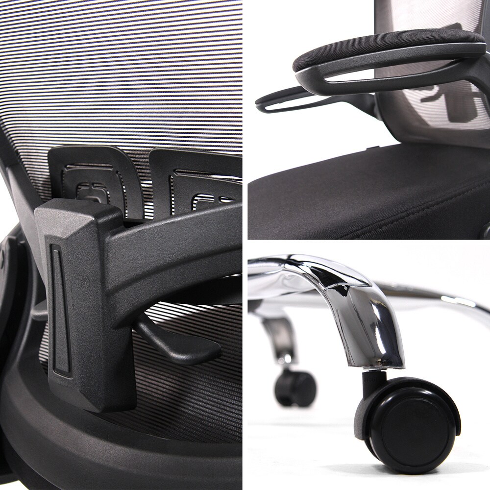Counterstuhl VENDO WORK Stoff/Netzstoff mit Armlehnen hjh OFFICE