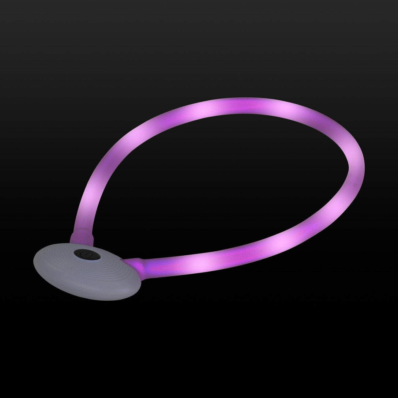 AniOne Leuchtring Silikon Kette pink S-M