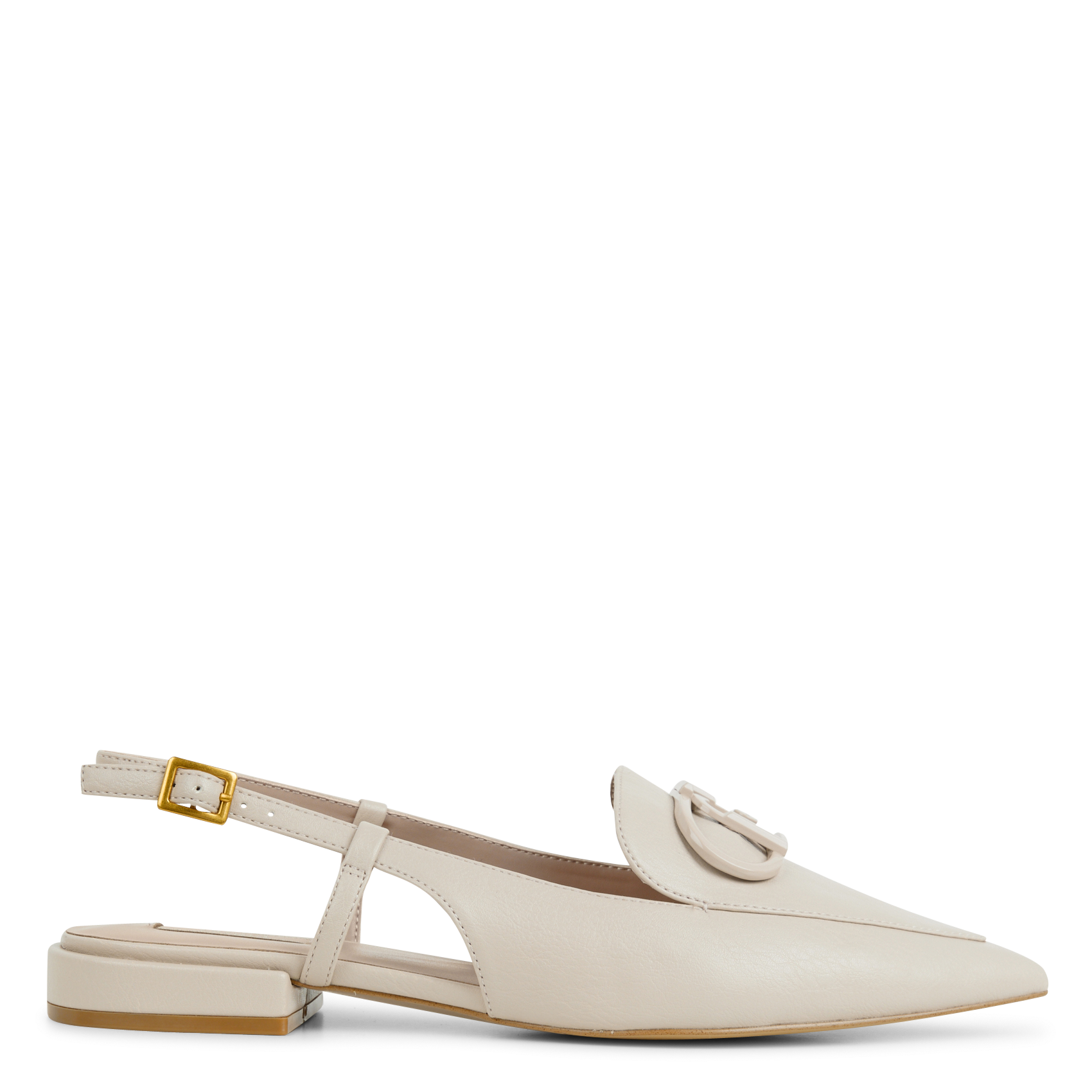 VIOLA 14 - Ballerines slingback en cuir | Beige