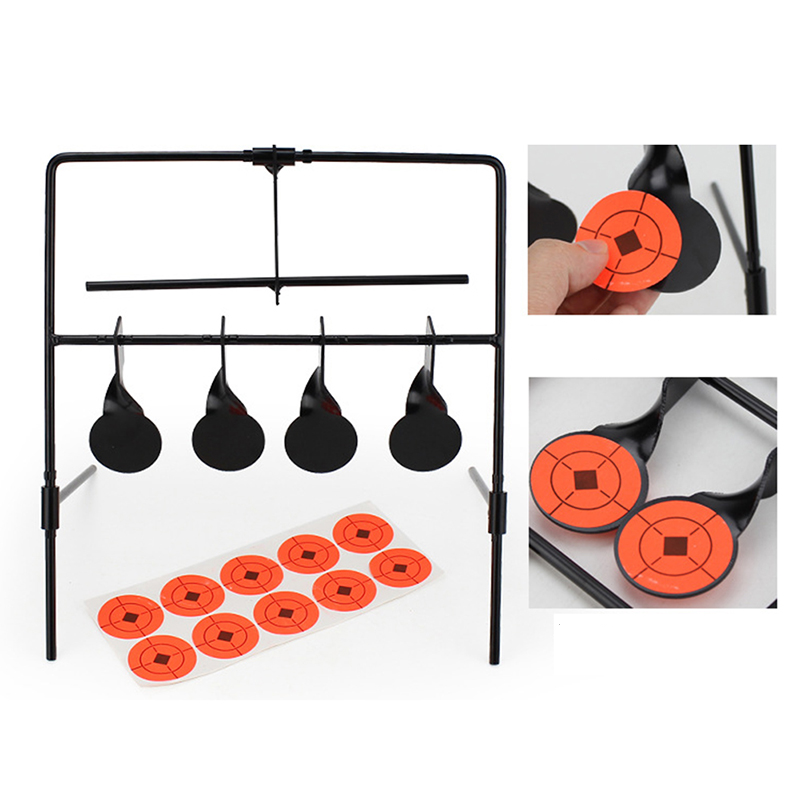 Metall Zielscheibe Bogen Schiessen Paintball Scheibe - Schwarz