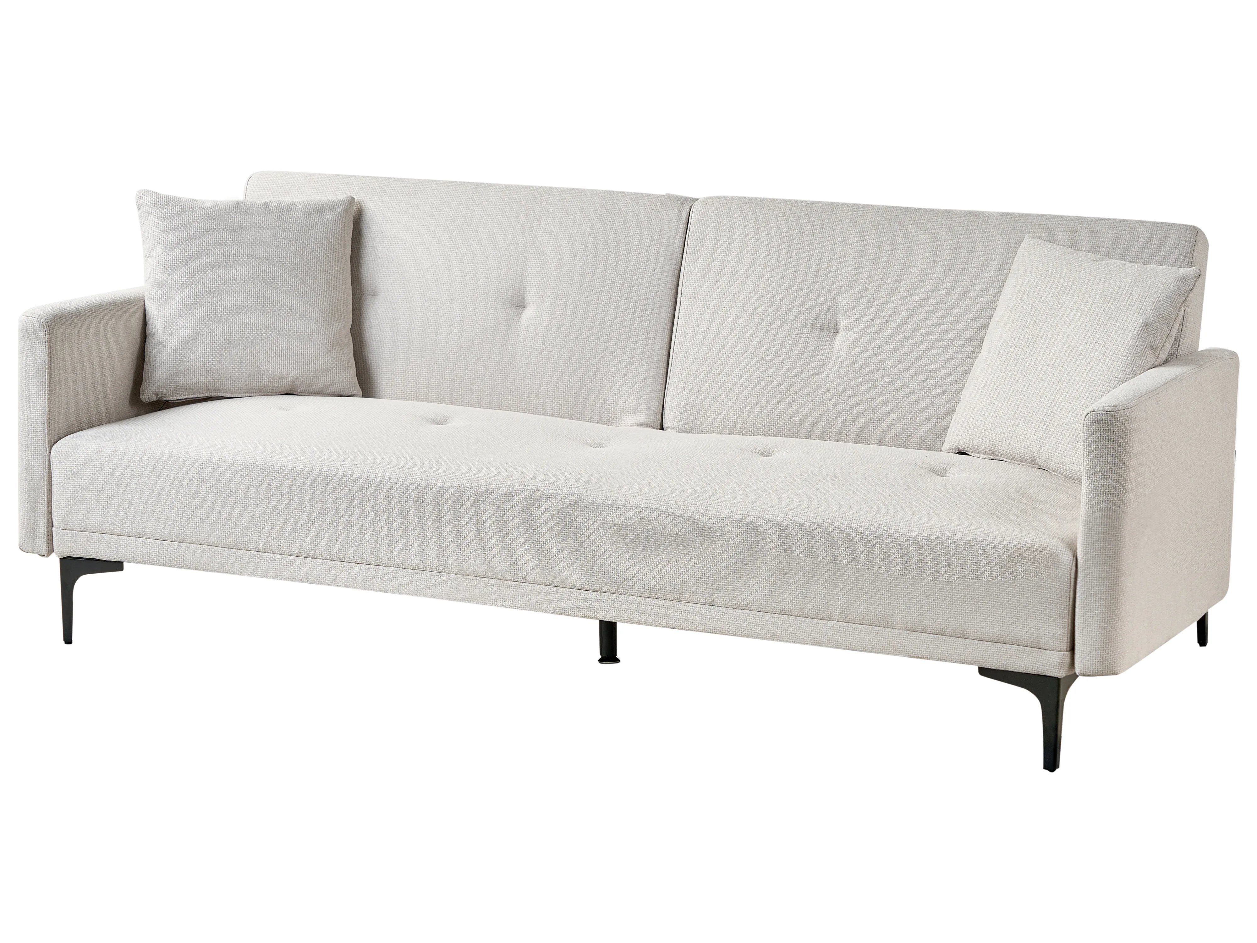 Slaapbank 3-zits LUCAN Stof Lichtbeige