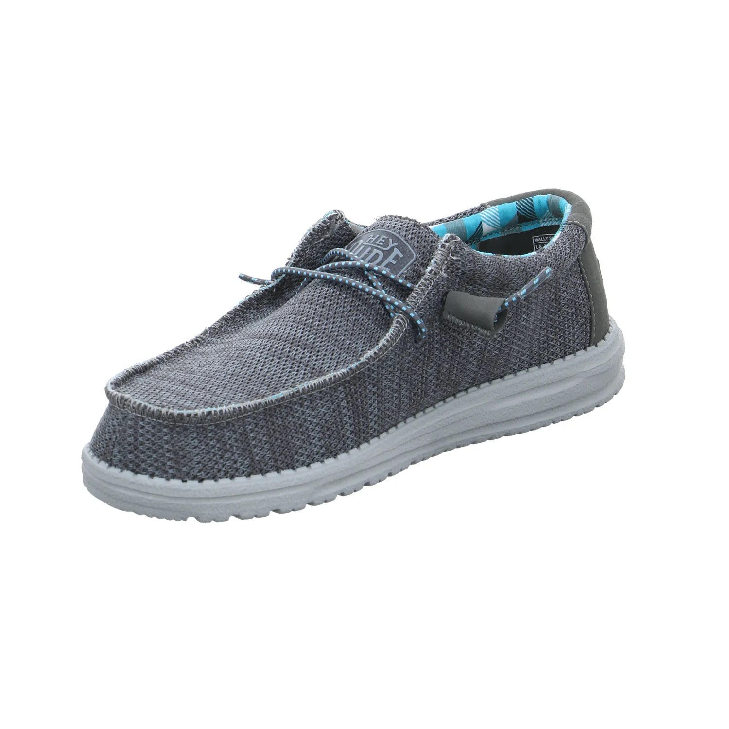 HEY DUDE Halbschuh Grau Textil