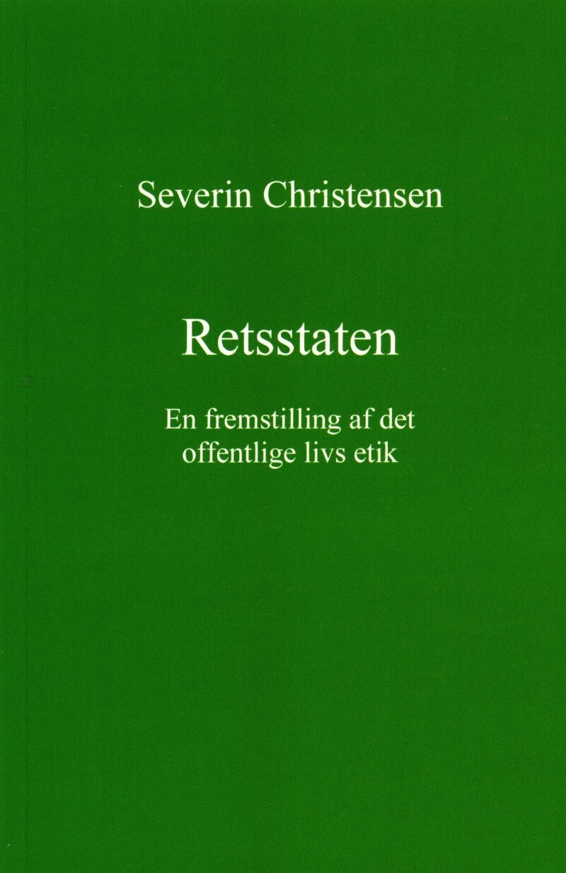 Retsstaten - Severin Christensen - Bog