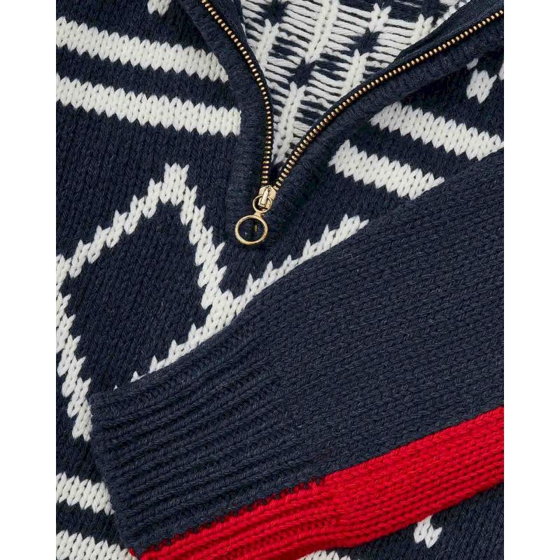 Setesdal Zip Up Sweater - Pull en laine mérinos femme
