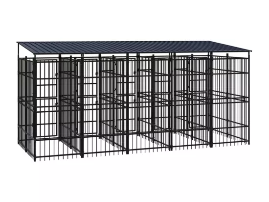 Chenil cage enclos pac noire 480 x 192 x 200 cm 02_0041772
