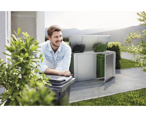 HighBoard biohort maat 200, 200 x 84 x 127 cm, zilver metallic