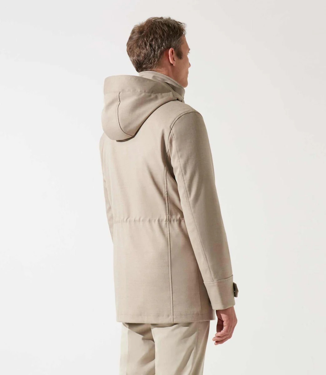 Manteau leger technique beige INDIANA