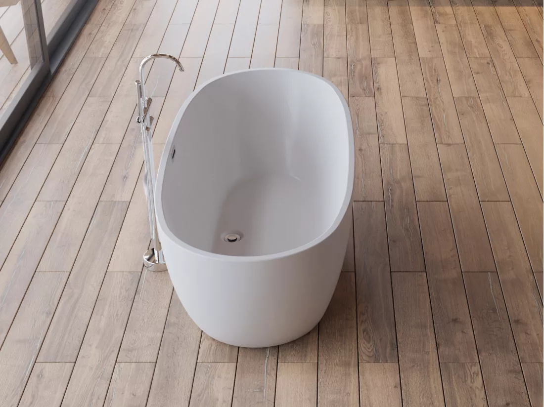 Baignoire îlot ovale SAMBA L. 170 x l. 79 cm, by SPALINA