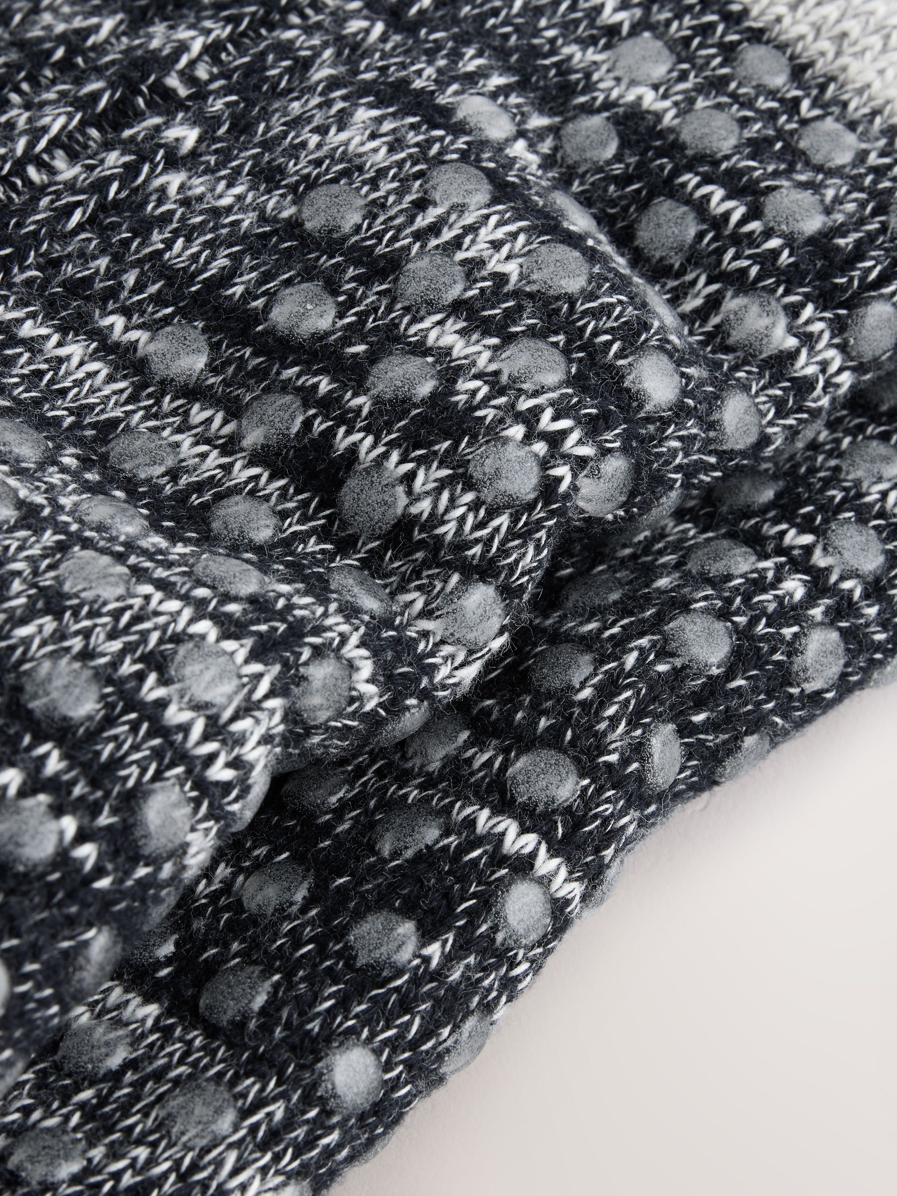 Black Borg Lined Twisted - Set van 2 paar pantoffelsokken