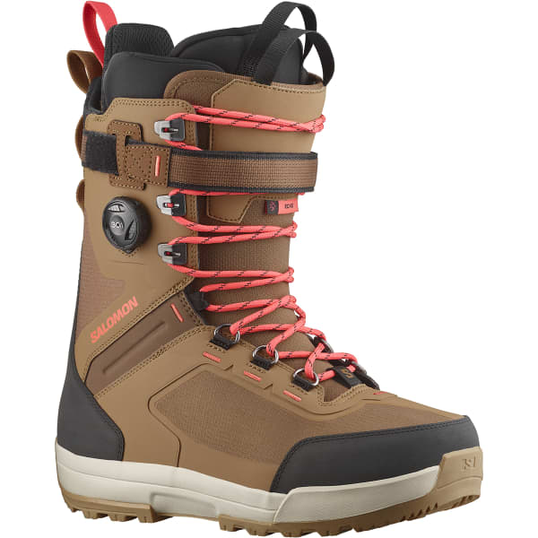 Boots snowboard SALOMON ECHO LACE SJ BOA TOBACCO BROWN / BLACK / HOT CORAL
