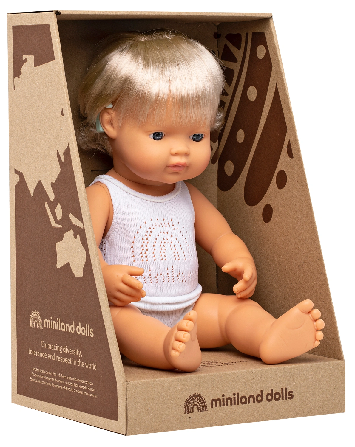 Babypuppe ALANA (38cm) mit Cochlea-Implantat
