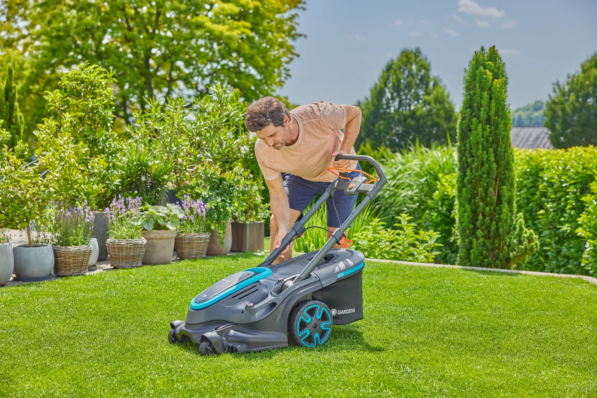 Gardena Gressklipper PowerMax Duo