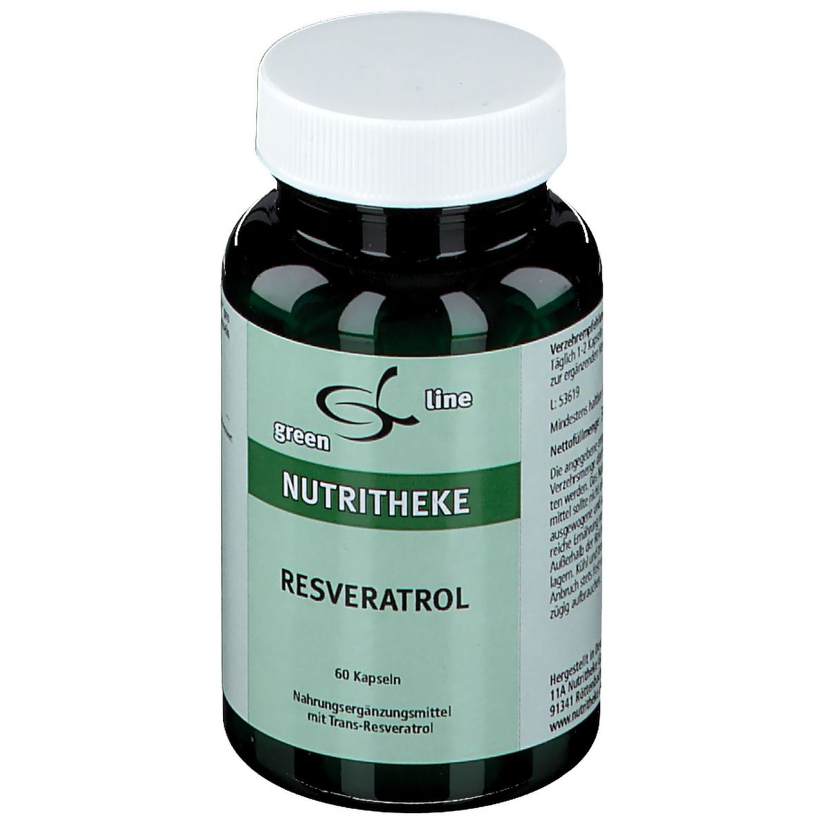 green line NUTRITHEKE Resveratrol