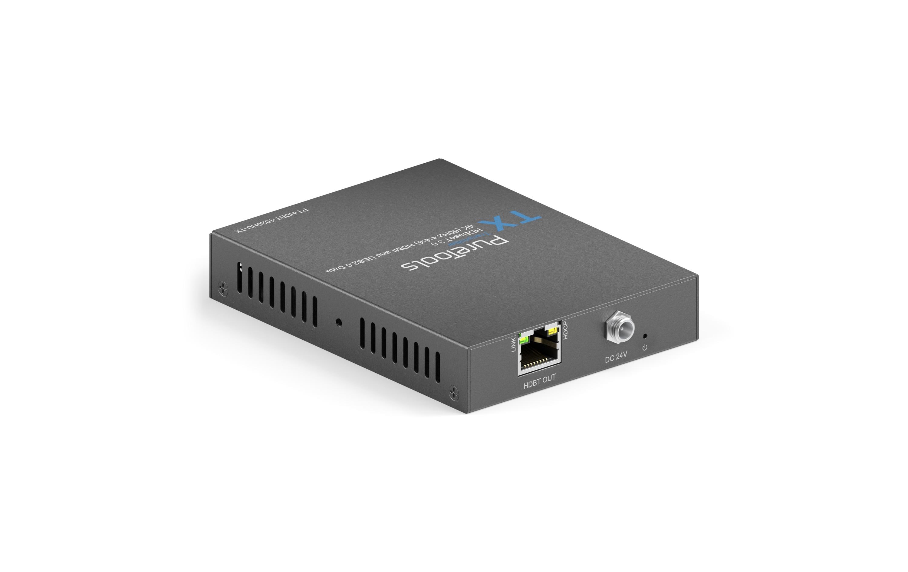 Transmitter PT-HDBT-1020HU-TX HDBaseT<br>PureTools – HDBaseT 3.0 HDMI und USB Transmitter – HDBaseT 3.0 4K (60Hz 4:4:4) HDMI und USB2.0 Daten
