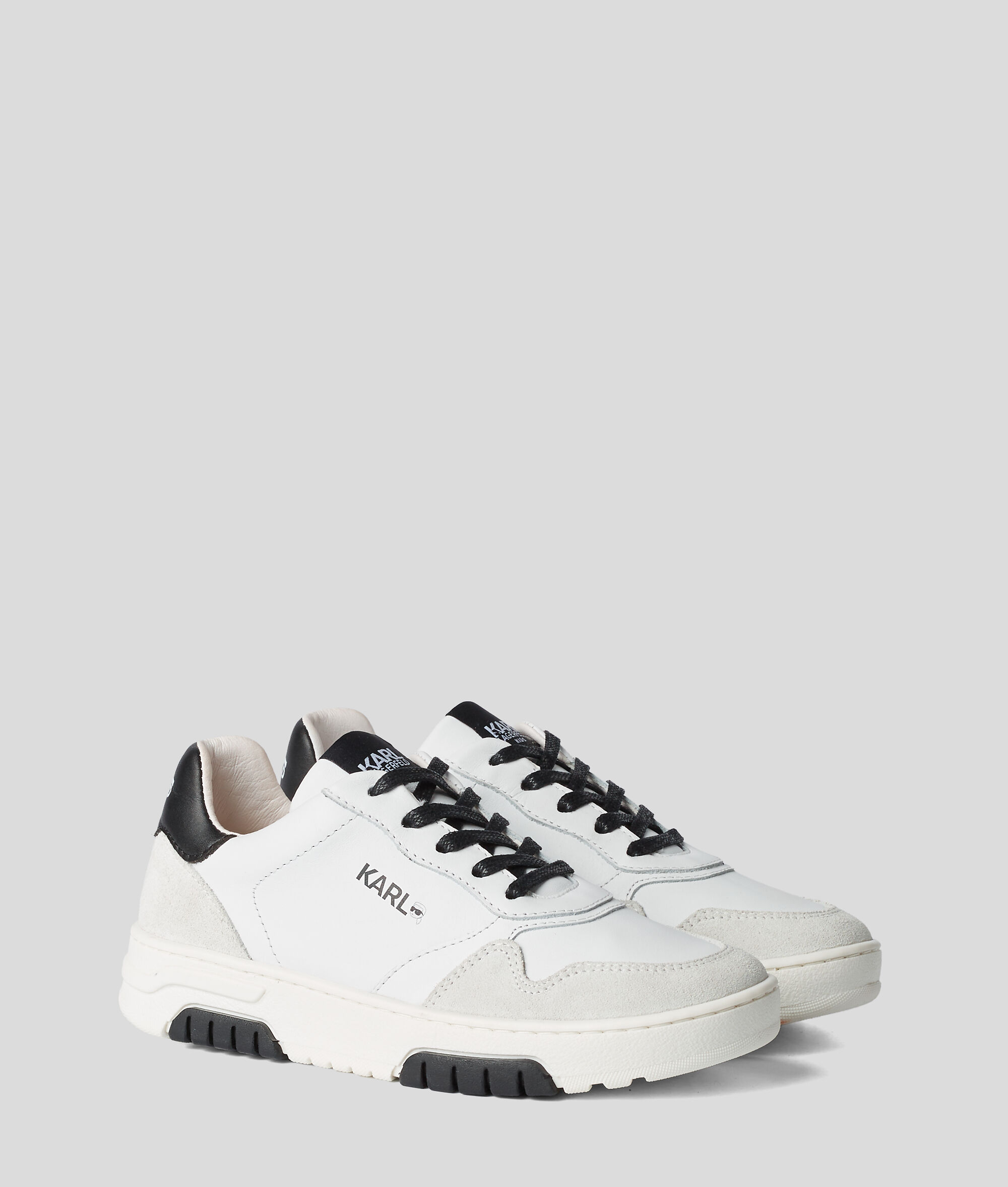 BASKETS AVEC INSERTS EN DAIM POUR ENFANT KARL