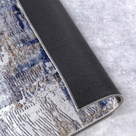 Vloerkleed Malard - Donkerblauw/beige