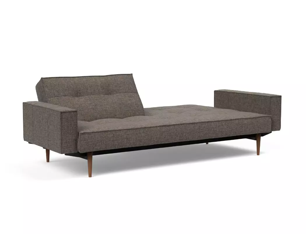 Schlafsofa mit Armlehnen Splitback Styletto dunkel