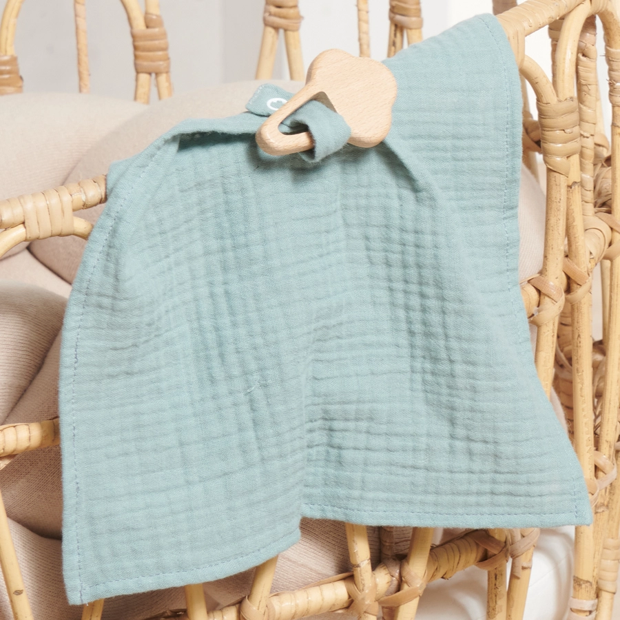 Nordic Coast Company Kuscheltuch Musselin Eis Mint