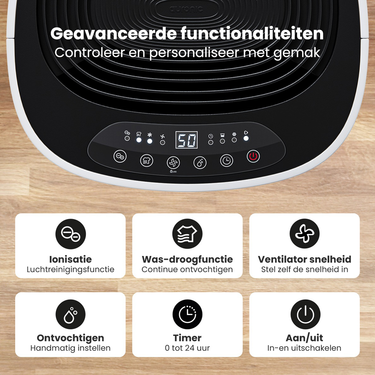 Auronic Pro Plus Series 20 liter luchtontvochtiger - White