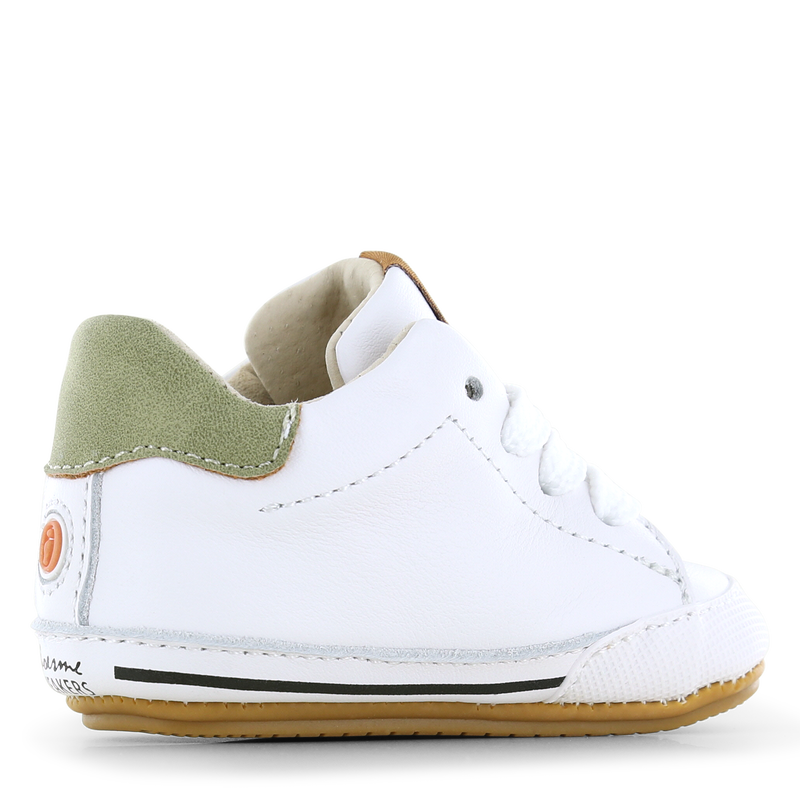 Shoesme wit-taupe BABY-PROOF® schoentje Leer | Jongens schoenen