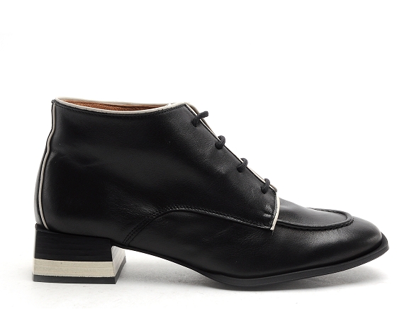 Nemonic boots bottine plates femme 2344 noir
