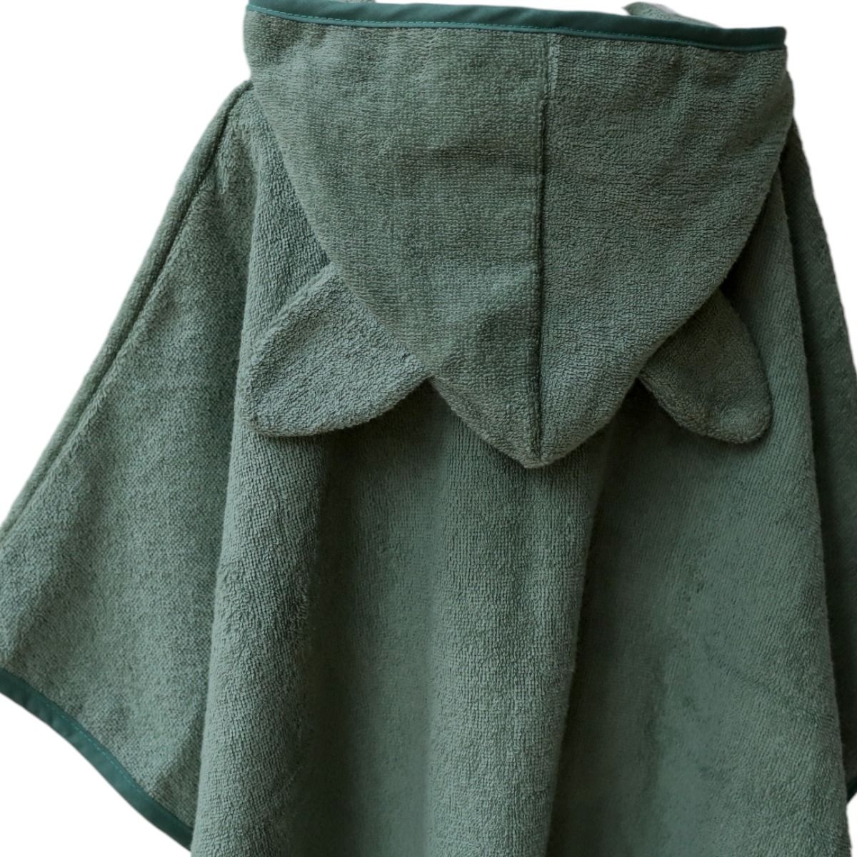 Poncho de bain éponge vert - Doux comme un agneau Petit toi