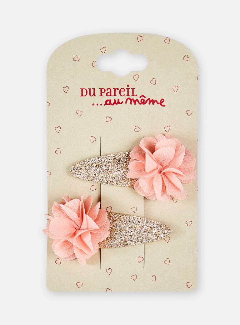 Lot de 2 barrettes paillettées pour fille