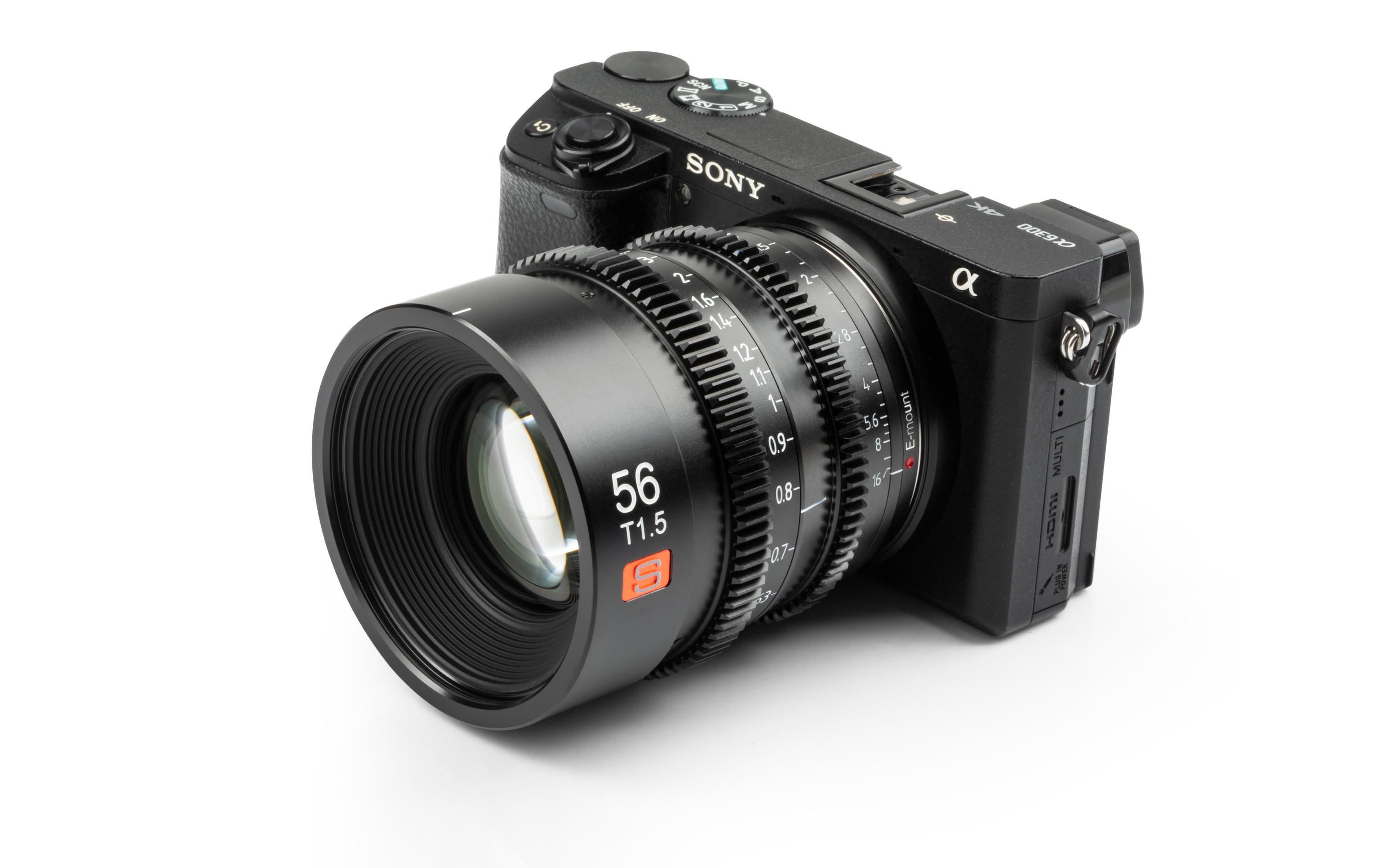 Festbrennweite S 56mm T1.5 – Sony E-Mount<br>56 mm E-Mount Professionelles Cine-Objektiv mit manuellem Fokus Kompakte, solide Objektivkonstruktion für die Filmproduktion