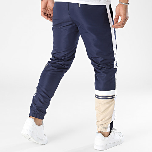 Pantalon Jogging Den 39917 Bleu Marine Blanc
