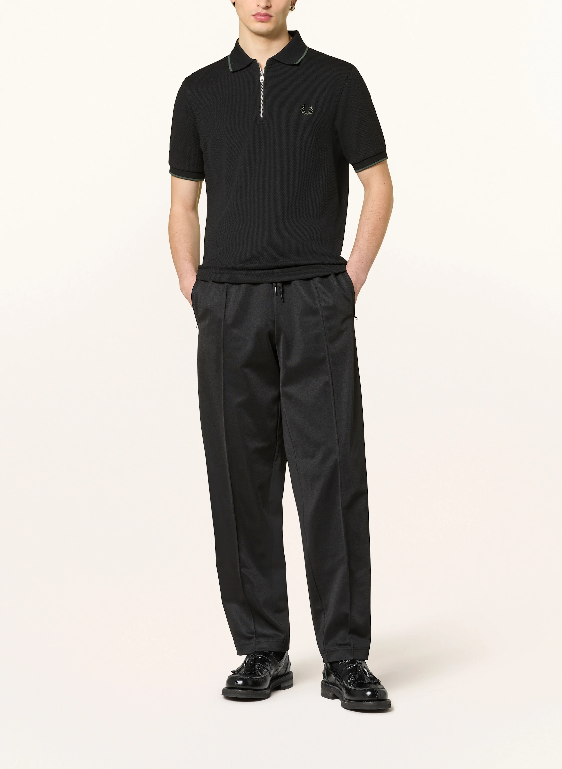 FRED PERRY Hose im Jogging-Stil mit Galonstreifen