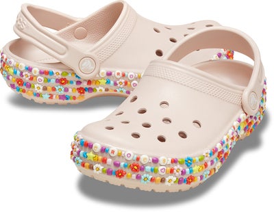 Crocs Classic Beaded Band Kids Sandaler, Quartz