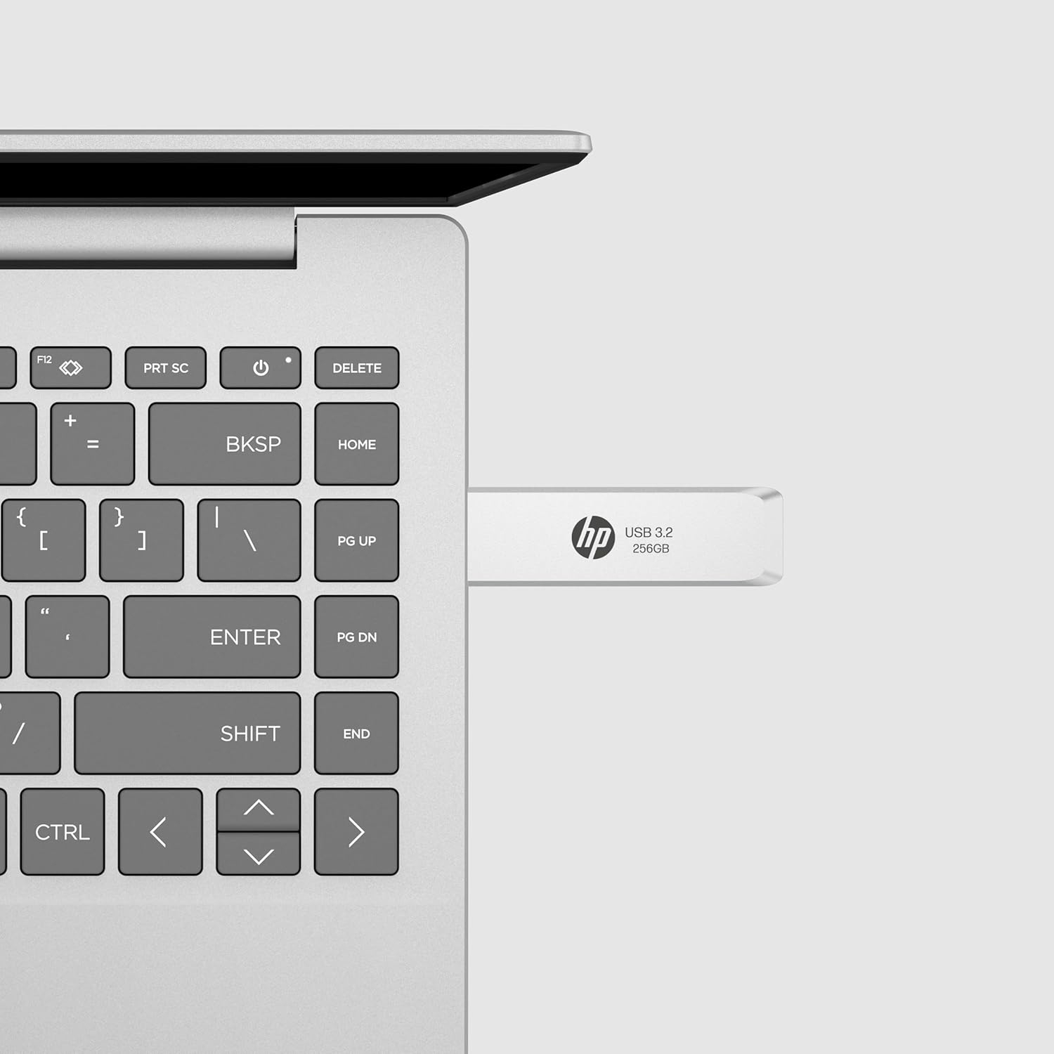 256GB USB 3.2 Speicher Stick mit 120 Mbit/s Lesegeschwindigkeit (HPFD819W-A-256) - Silber