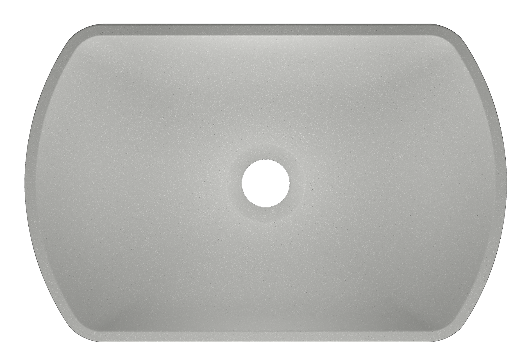 Kerra Maun wastafel 45x30x12cm licht grijs