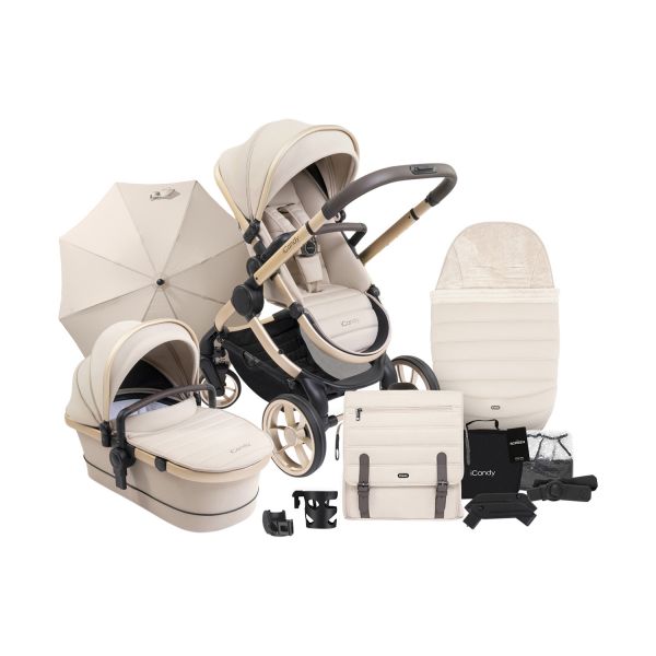 ICandy Peach 7 Kinderwagen 2-in-1 - Essentiel Bundel - Cookie