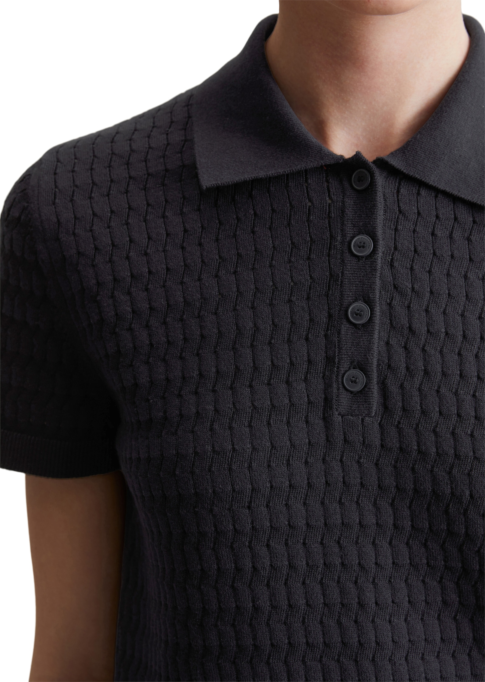Marc O'Polo DENIM Poloshirt , aus Strick, modisches Muster, regular