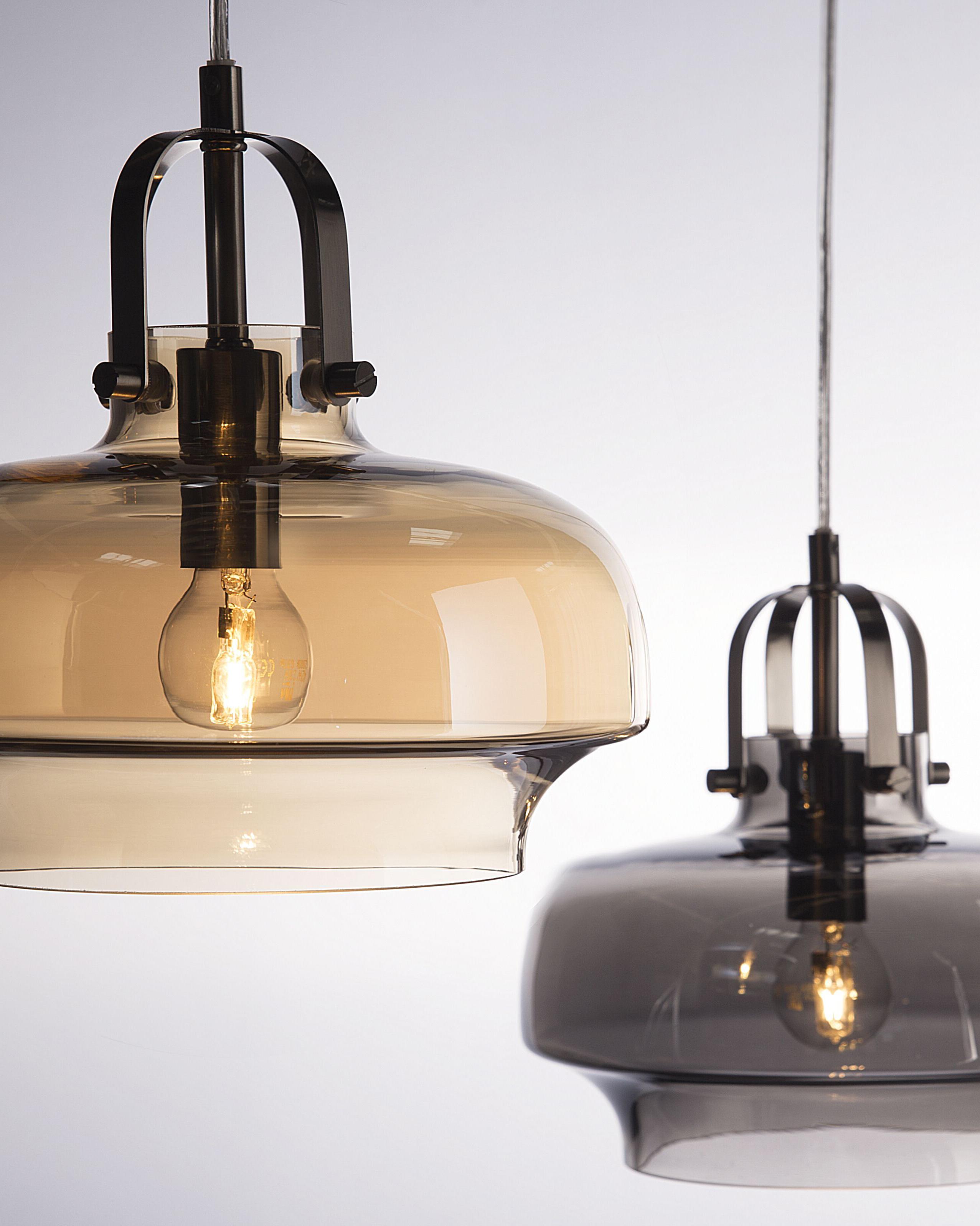 Hanglamp WILTZ Glas Lichtgrijs