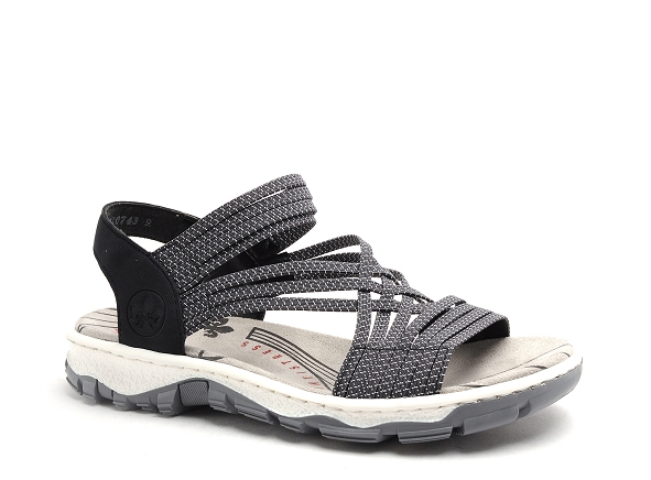 Rieker nu pieds plats femme 68888 bleu