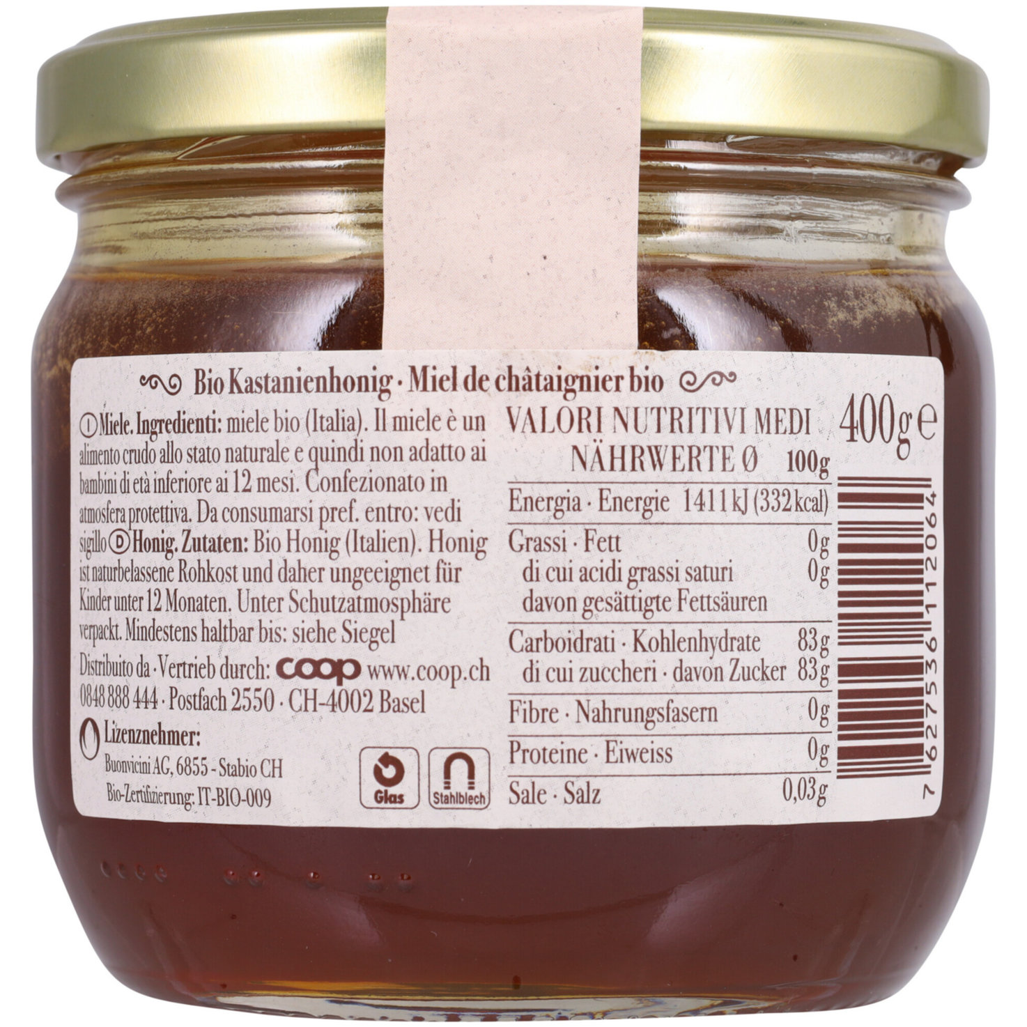 Sapori Bio Kastanienhonig