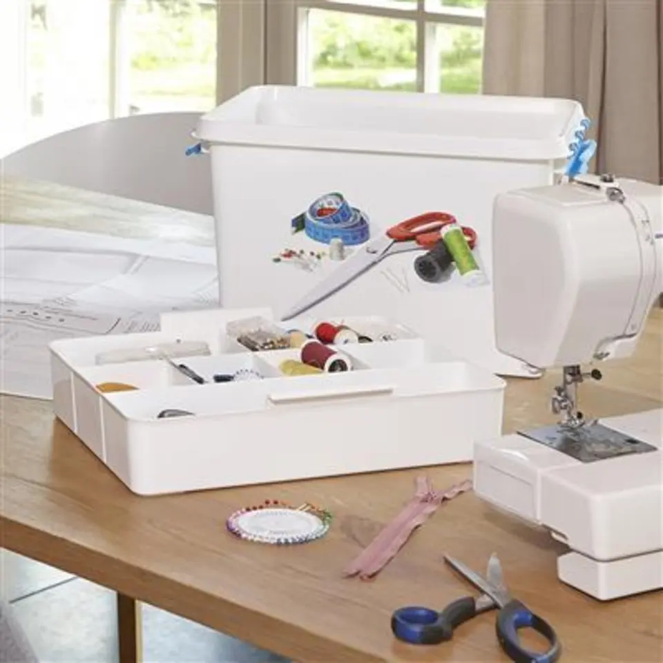 Q-line naaidoos met inzet 22L wit blauw