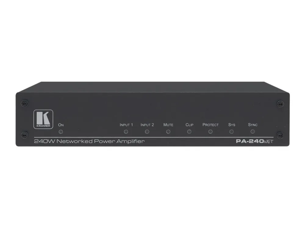 Kramer PA-240Net - Strømforstærker - 2 x 120 Watt
