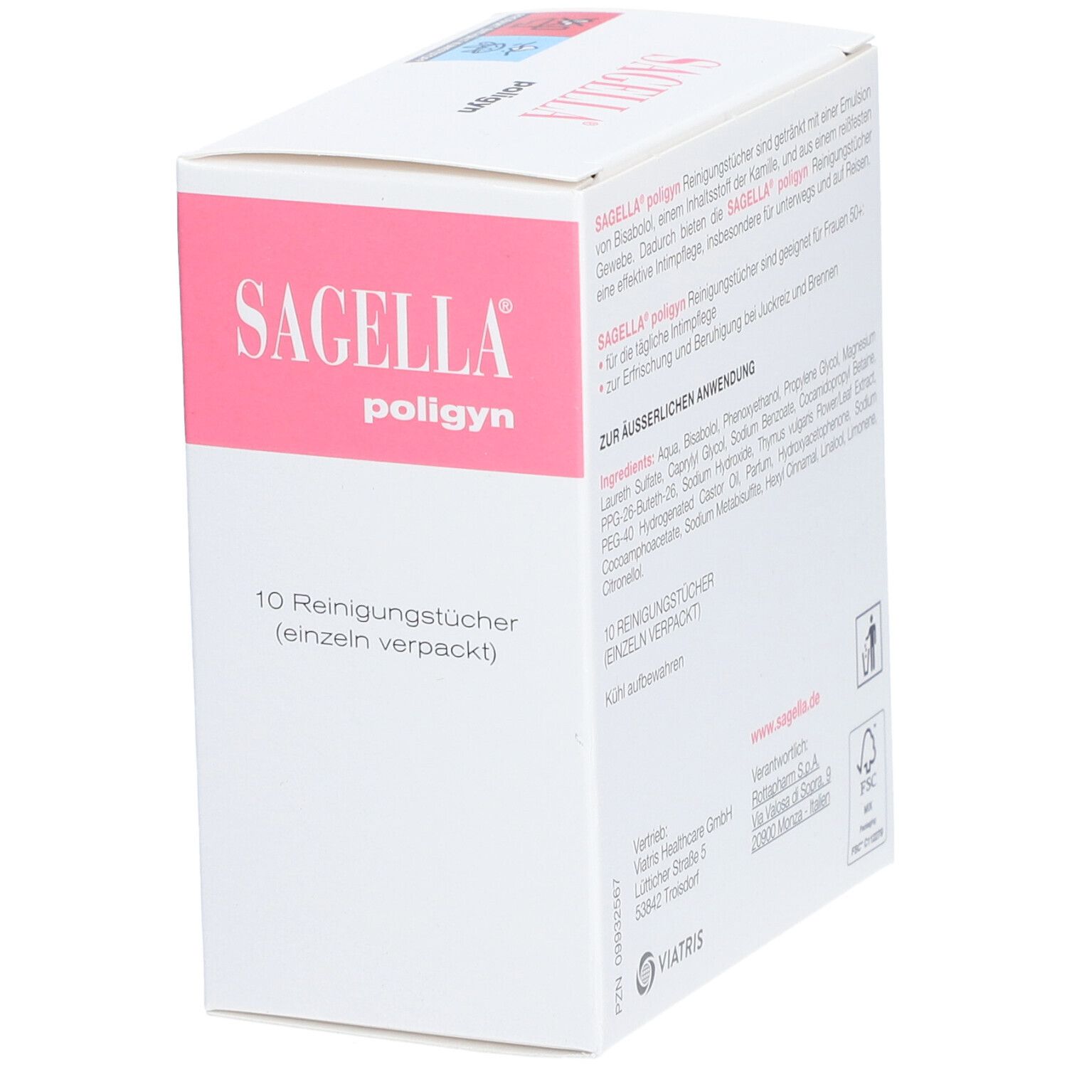 SAGELLA poligyn Intim-Reinigungstücher