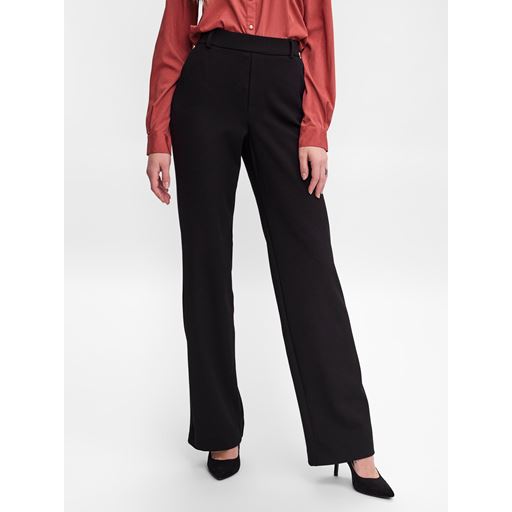 Vero Moda Maya Straight Bukser, Sort, L/L32