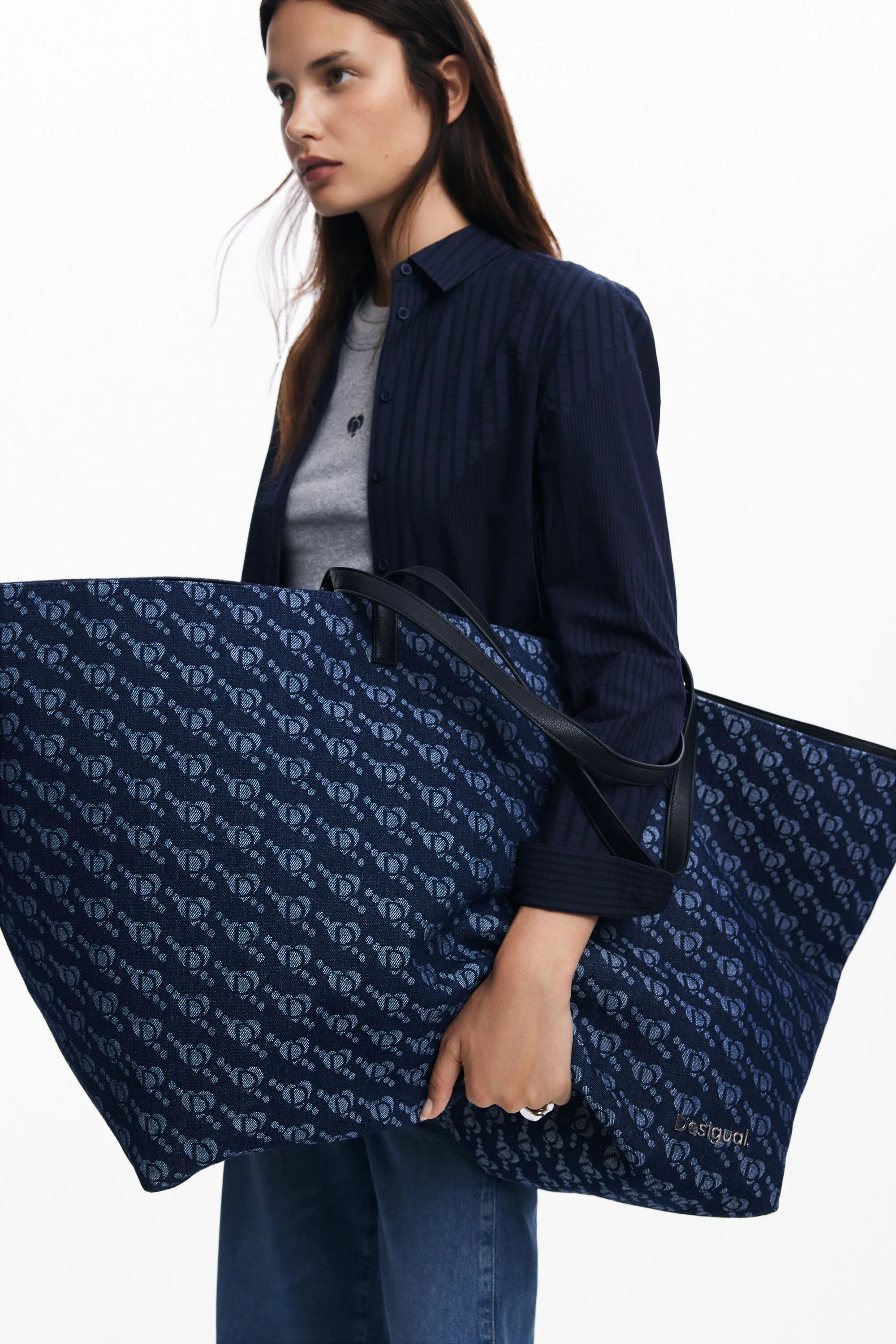 Bolsa shopper logo Desigual