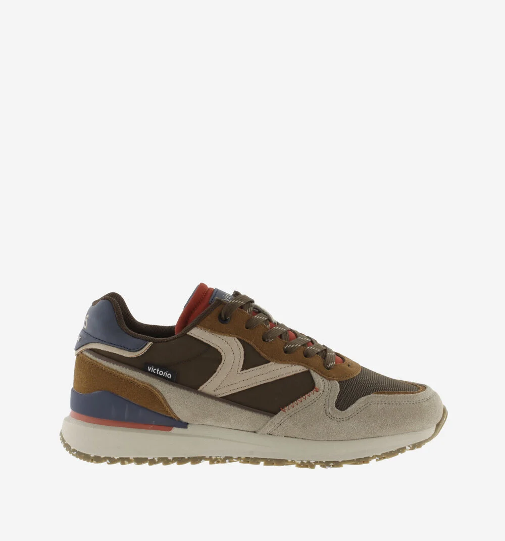 LEGGERA CASUAL Baskets homme à semelles recyclées MARRON