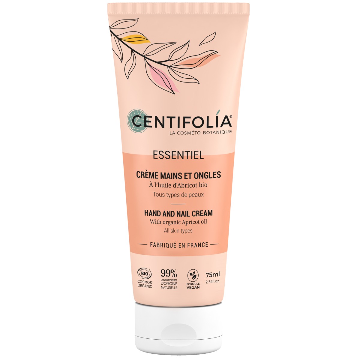 Crème mains bio - Huile d'abricot - 75 ml