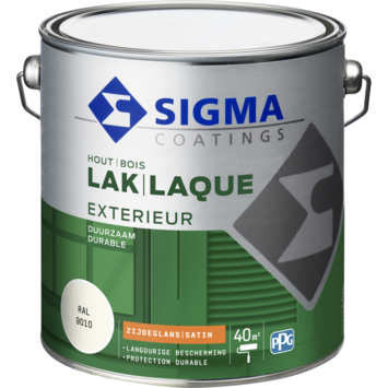 Sigma Exterieur buitenlak zijdeglans RAL 9010 2,5 liter