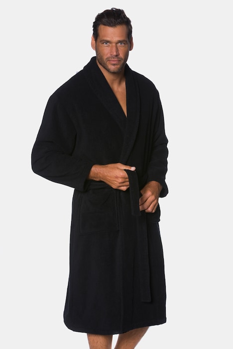 Bademantel, Homewear, Schalkragen, Frottee, bis 8XL