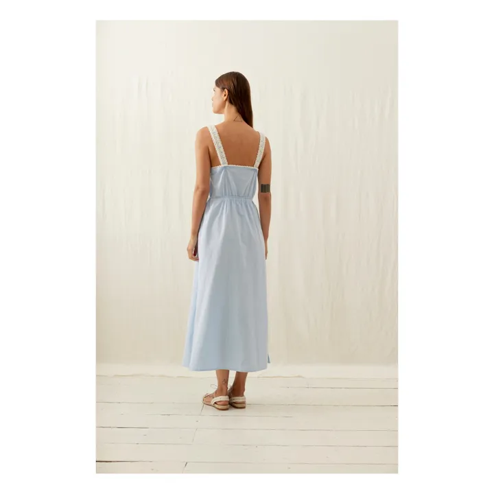 Louise Misha Robe Guanareva Coton Bio - Collection Femme | Bleu ciel