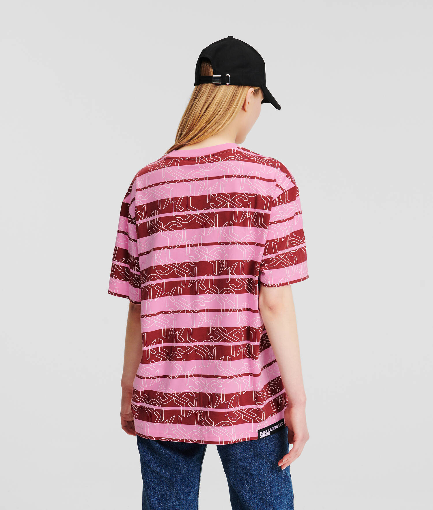 T-SHIRT RAYÉ KLJ MONOGRAM